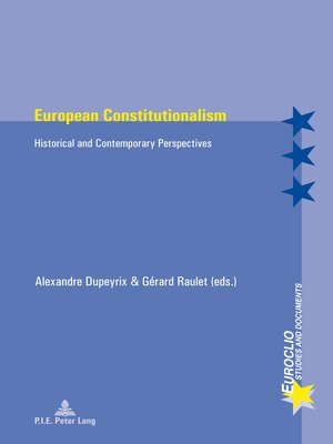 cover image of European Constitutionalism